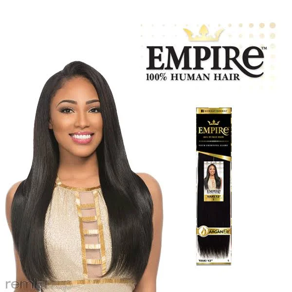 Sensationnel Human Hair Weave Empire Yaki Weaving16x22 T1B/530