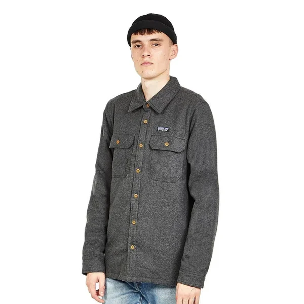 Patagonia Insulated Fjord Flannel Jacket - Men's Forge Grey, L