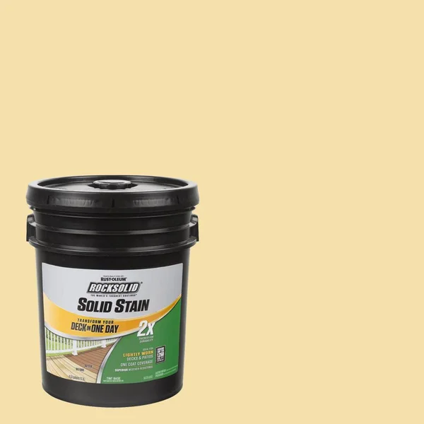 Rust-Oleum RockSolid 5 gal. Hacienda Exterior 2x Solid Stain