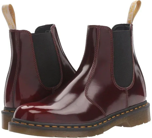 Dr. Martens Red 2976 Vegan Chelsea Boots