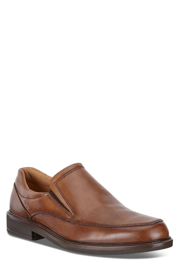 Ecco Men's Holton Apron Toe Slip on Amber, 39