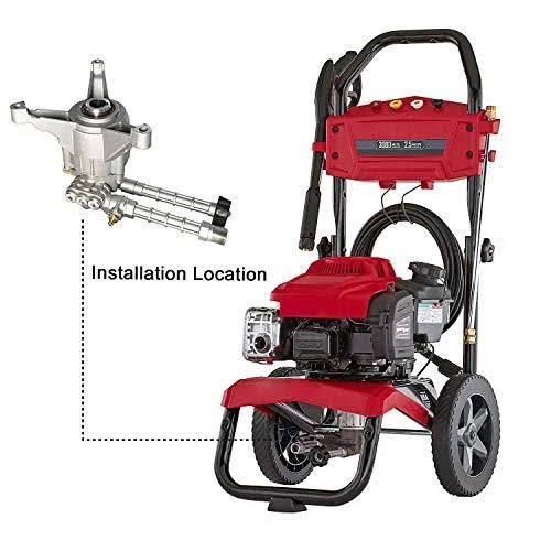 AgiiMan TJNN93B High Pressure Washer Pump Head - Replacement Water Gasoline Pump - 2800 PSI Troy Bilt Oil Pump Accssories Fits Ka
