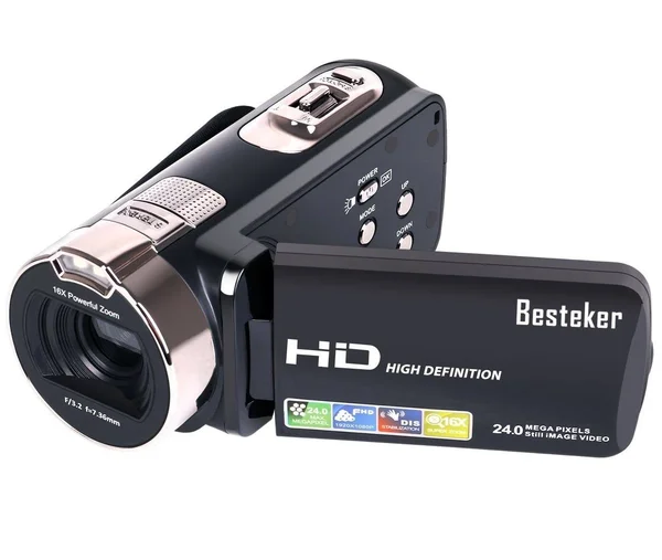 Camera Camcorders - Besteker Portable 1080p 24MP 16x Digital Zoom Video Camcorder with 2.7x22 LCD and 270 Degree Rotation Screen