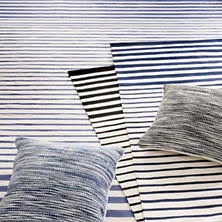 Dash Albert Port Stripe Black Indoor/Outdoor Rug 3x5