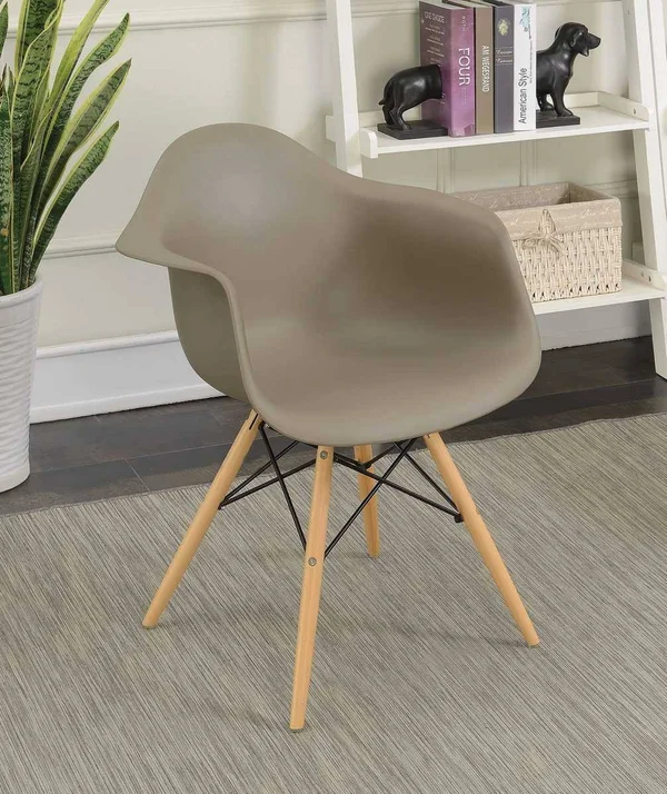 Furniture of America Shego I Modern Dining Arm Chair - Set of 2, Brown
