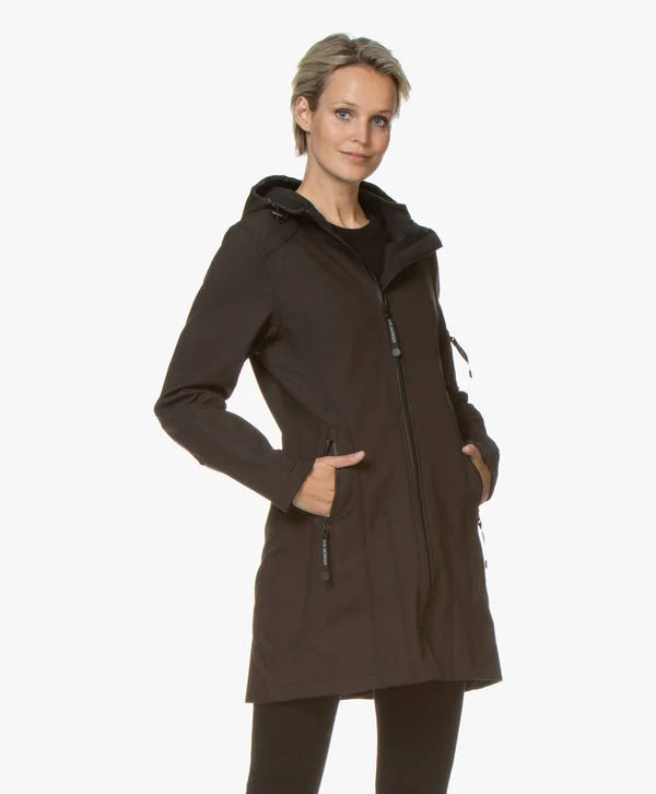 Women's Ilse Jacobsen Rain 07 Jacket - Size: 38, Black