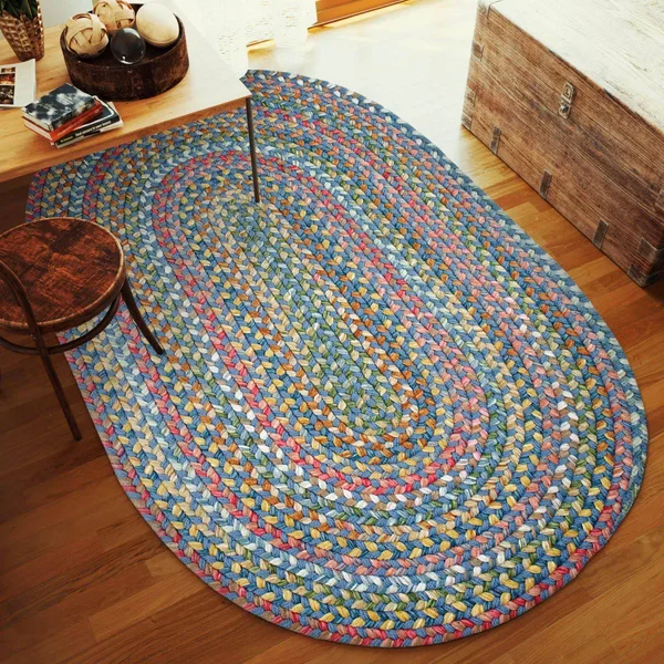 Rhody Rug Country Jewel Sapphire 5x8 Oval