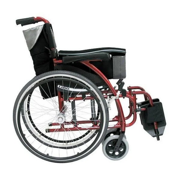Karman S-Ergo 115 Ultra Lightweight Ergonomic Wheelchair 20x22 Seat, SWG Away Footrest, Quick Release Wheels, Silver