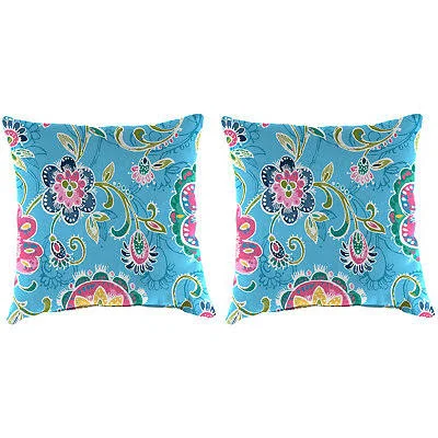 Isle Blossom Outdoor Throw Pillows - Set of 2