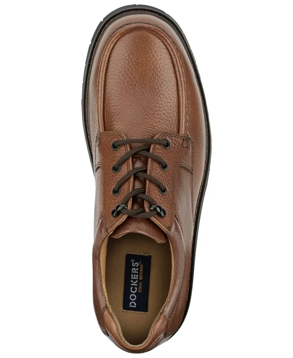 Dockers Glacier Men's Lace Up Moc Toe Shoes, Dark Tan, 10.5