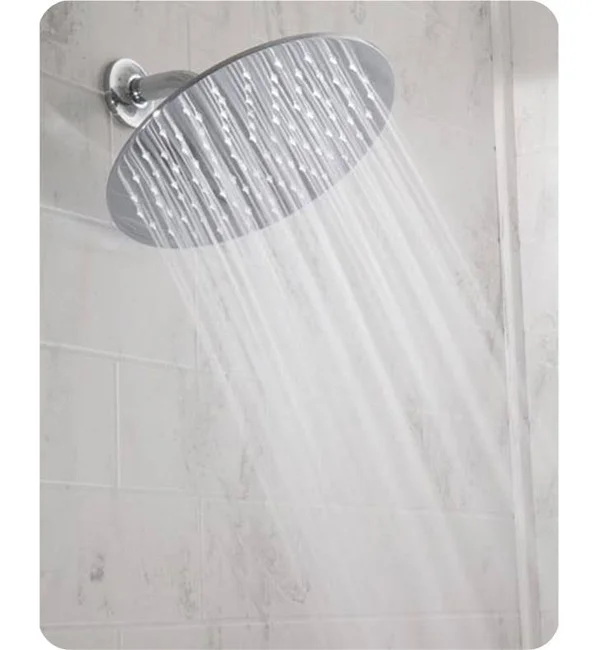 Jaclo Uptown Contempo 10x22 Wall/Ceiling Mount Single-Function Round Rain Machine Showerhead in Black Nickel, Flow Rate: 1.5 GMP