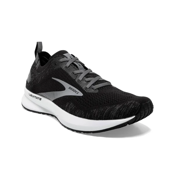 Brooks Women's Levitate 4, Black/White - 8