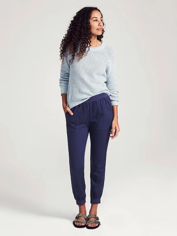 Faherty Women's Arlie Day Pants - Navy, Size 2XL, Cotton/Fabric/Linen
