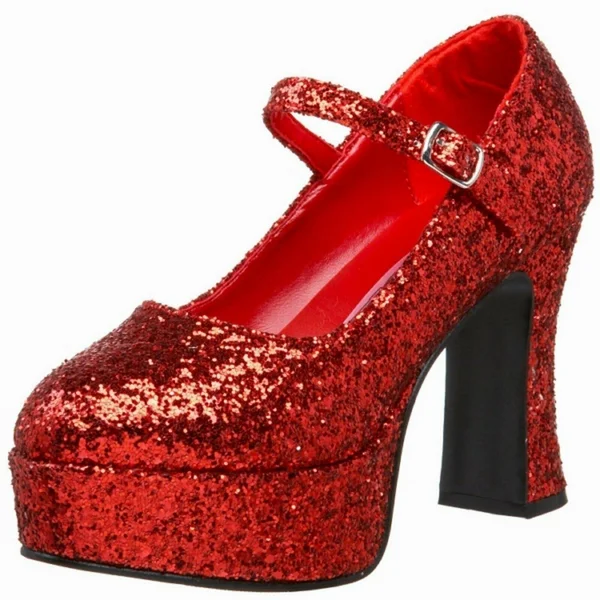 Funtasma - MARYJANE-50G 6, Red Glitter