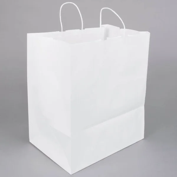 14 x 10 x 15 1/2x22 White Paper Shopping Bags