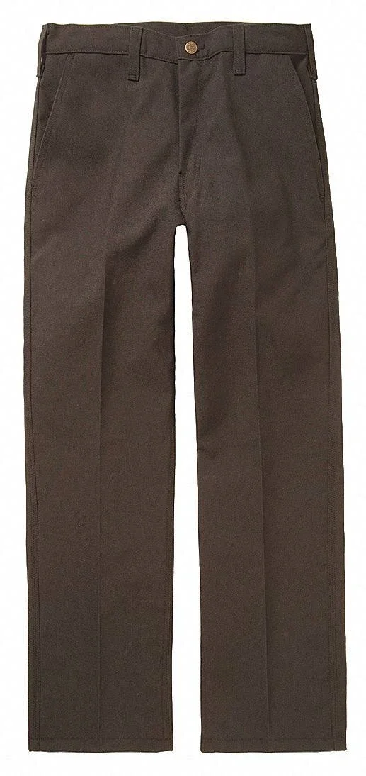 Workrite Pants - 30 in, Navy, Zipper and Button Fp50nv