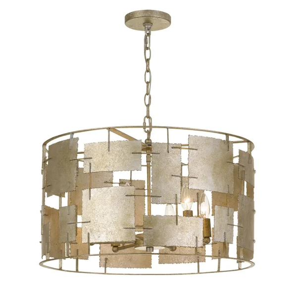 Crystorama BRO-4866-OX Bronson 6 Light Oxidized Silver Chandelier