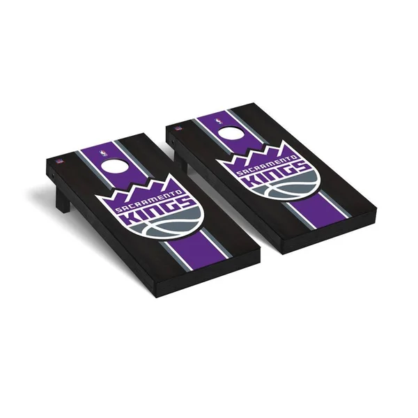 NBA Sacramento Kings Onyx Stained Stripe Cornhole Set Multi