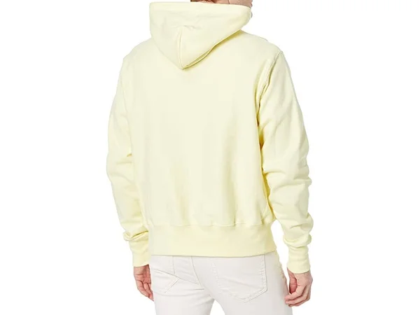 Men's Champion Life REVERSE Weave Hoodie, C Logo Lemon Glacier L