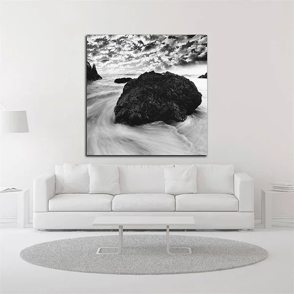 24x22 x 24x22 Tide Swirl by PhotoINC Studio Print on Canvas