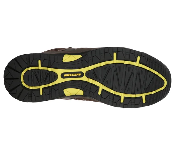 Skechers Men's Work Monter Comp Toe Boot, Dark Brown