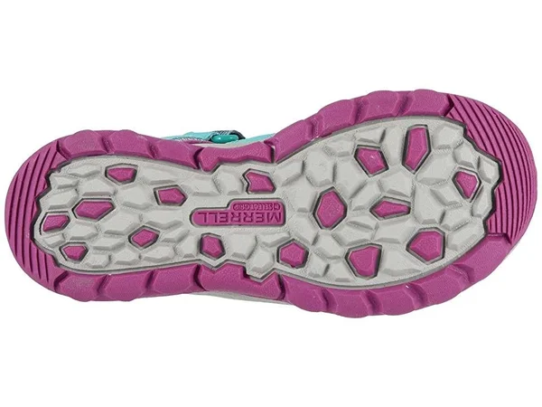 Merrell Kids& Hydro Sandal Turquoise/Purple 7