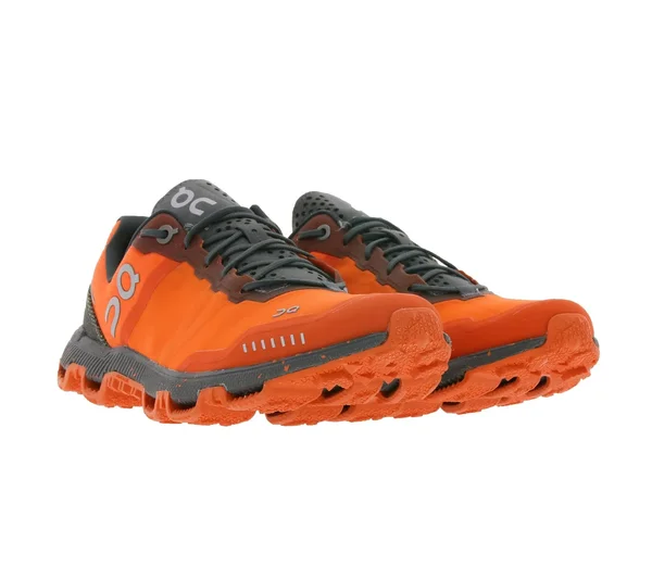on Men's Cloudventure Peak Running Shoes Flame - Shadow 12