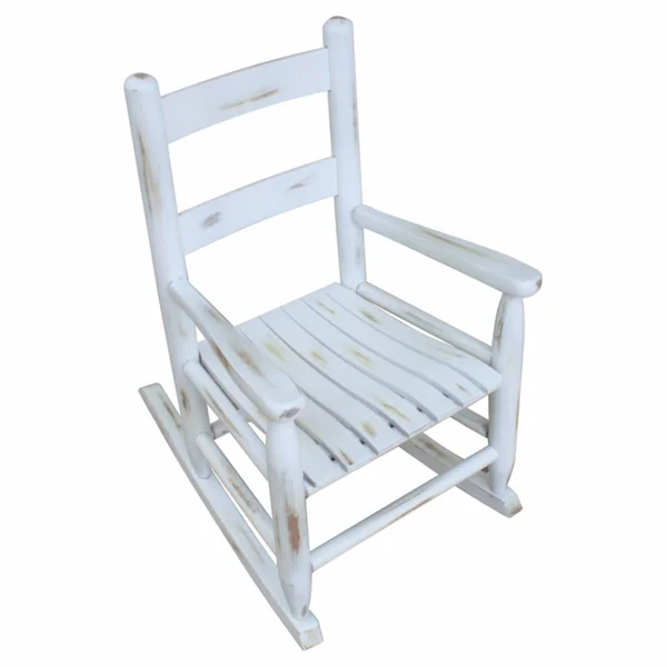 Dixie Seating Company Asheville Wood Childs Rocking Chair NO. 25s Woodleaf White 25SWLFWhite