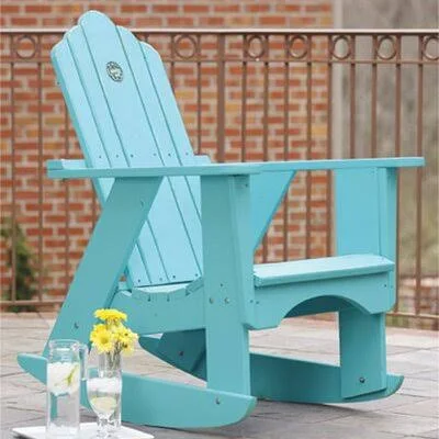 Original Wood Rocking Adirondack Chair Uwharrie Chair Color: Golden Mustard Wash