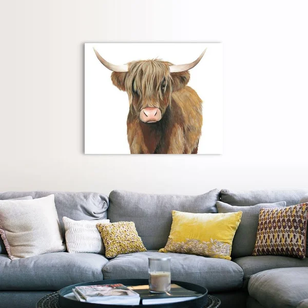 Highland Cattle II, Canvas Wall Art, 45x36, Great Big Canvas