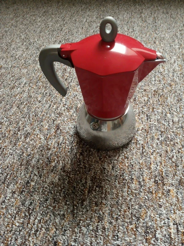 Bialetti Moka Induction Red 6 Cup Stovetop Espresso Maker