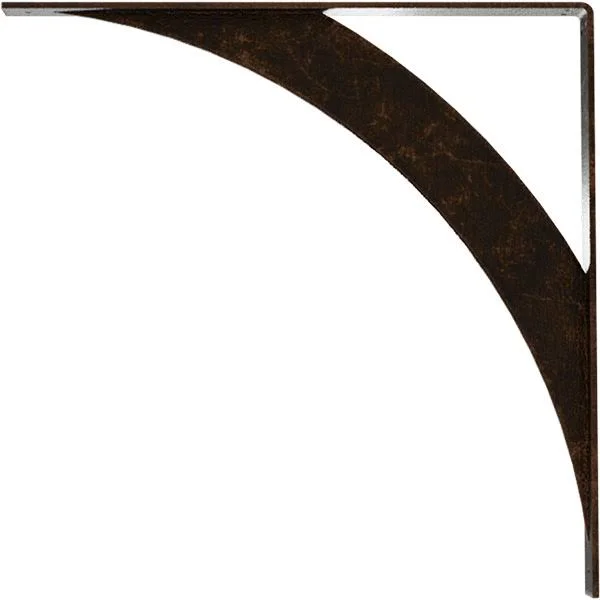Ekena Millwork 2x22W x 24x22D x 24x22H Legacy Steel BRACKET - Antiqued Bronze