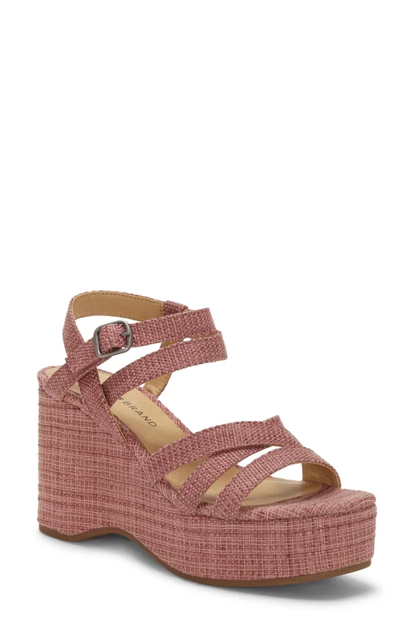 Women's Lucky Brand Carlisha Wedge Sandal - Red - Size 11
