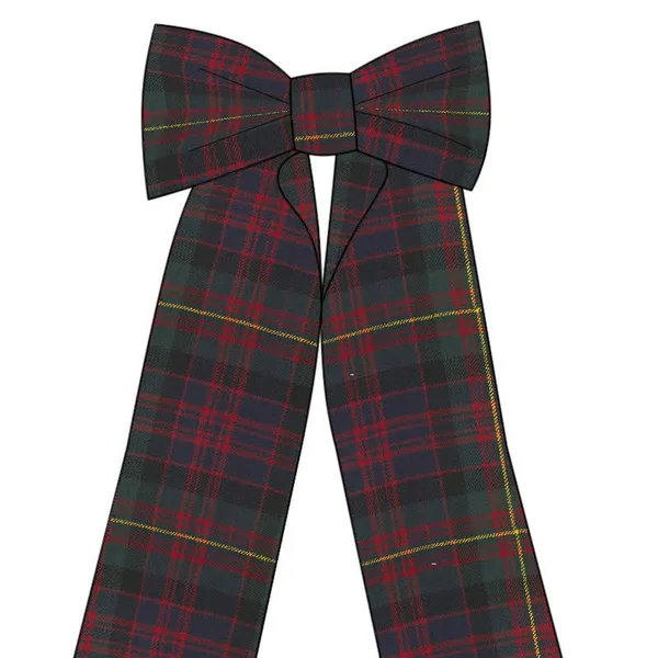 Big Wool Plaid Bow (Carnegie Modern)