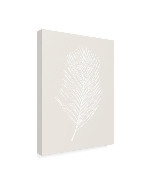 Trademark Fine Art Ic01325-C3547Gg Design Fabrikken 'White Leaf Fabrik