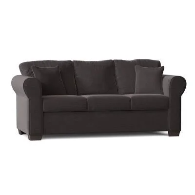 Belinda 84.5x22 Rolled Arm Sofa Latitude Run Body Fabric: Oscar Gunmetal