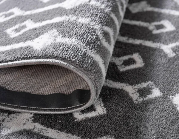 Rugs.com Geometric Kasbah Trellis Collection Rug 7& x 10& Gray Low Pile Rug PE