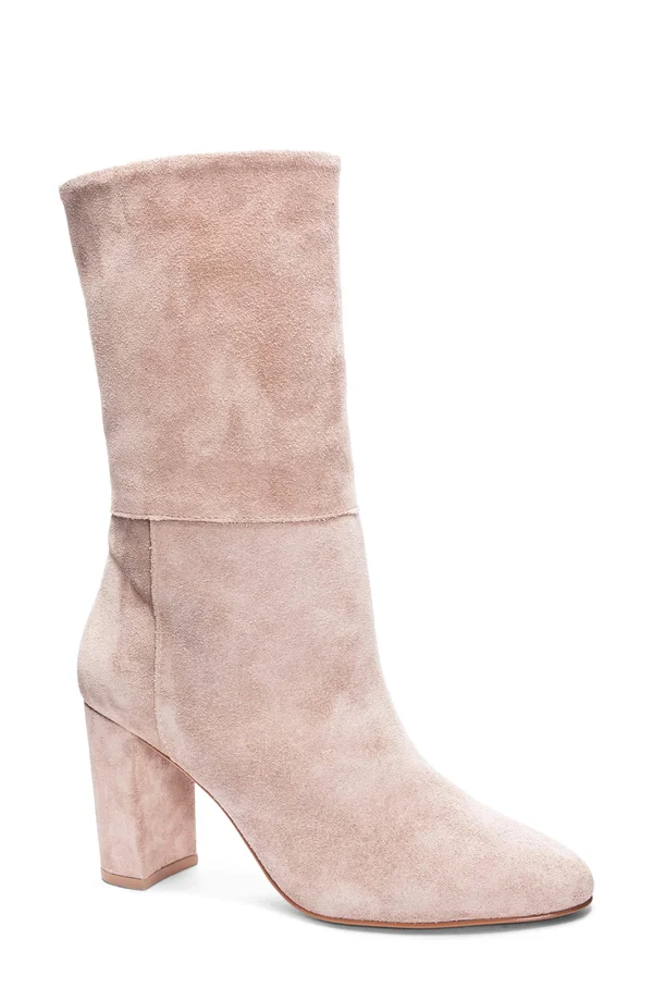 Chinese Laundry Women's Keep Up Suede Boot Taupe 6.0