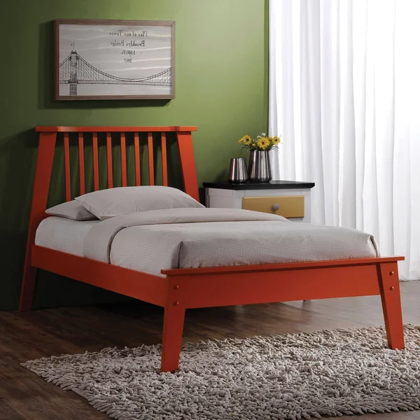 Acme Furniture Marlton Orange Queen Bed