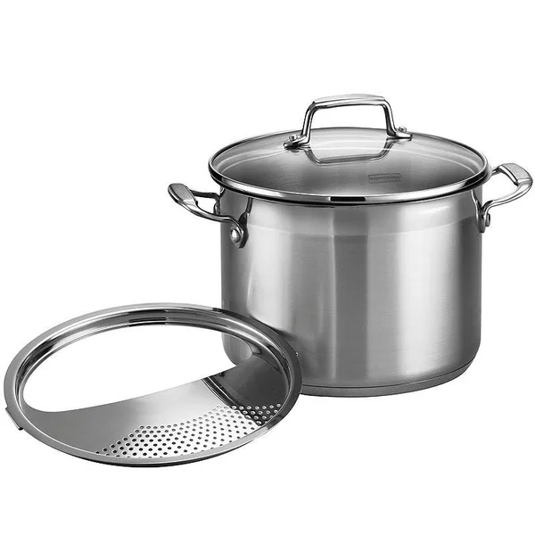 Tramontina Gourmet 3-Pc. Tri-Ply 6-Qt. Pasta Cooker - Gray