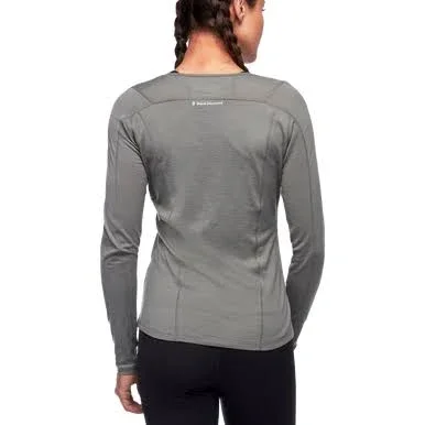 Black Diamond Women's Rhythm LS Tee - Medium - Fjord Blue