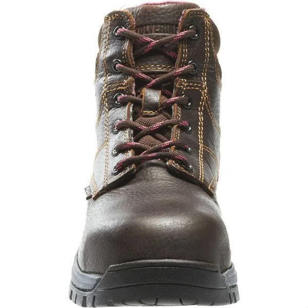 Wolverine Piper Waterproof Composite-Toe 6 inch Work Boot - Women's, Size: 5, Brown