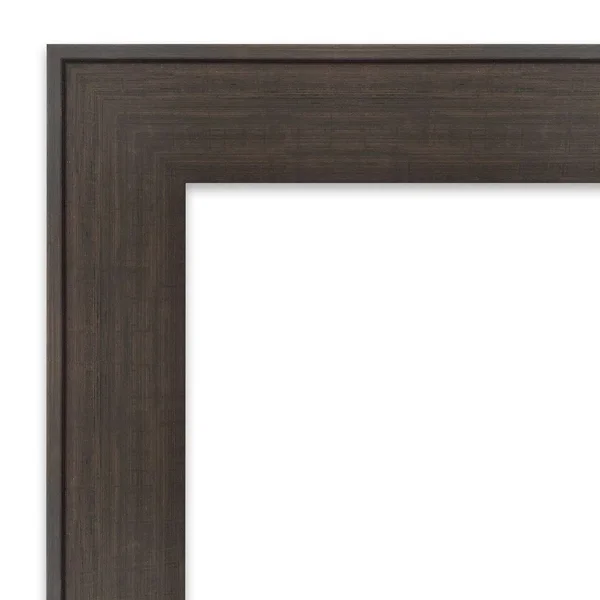 44x22 x 34x22 William Narrow Framed Bathroom Vanity Wall Mirror Bronze - Amanti Art
