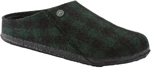Birkenstock Men's Zermatt Shearling Slipper - 41 - Plaid Green, Black