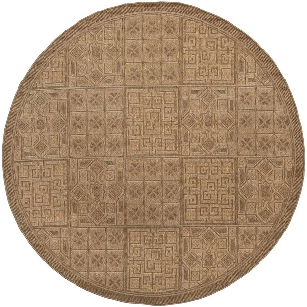 Safavieh Courtyard Area Rug CY6947 Gold - Natural, 9& x 12&