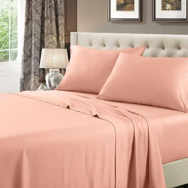Attached Waterbed Sheets 100% Cotton 600 Thread Count: Queen - Blue