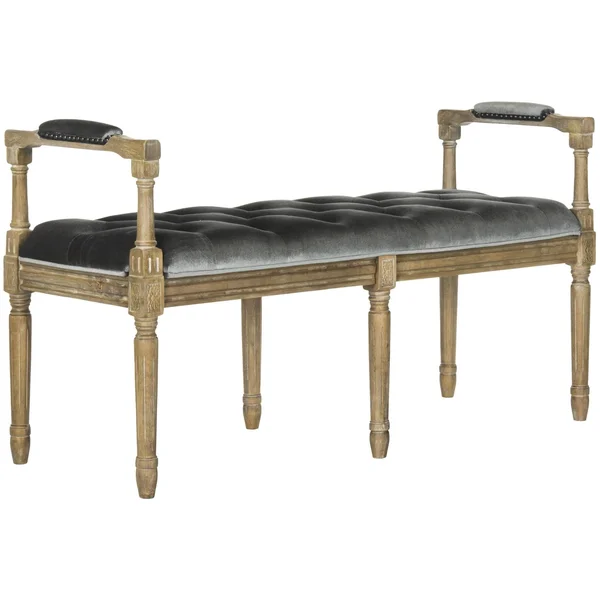 Safavieh Raiden Velvet Rustic Oak Bench