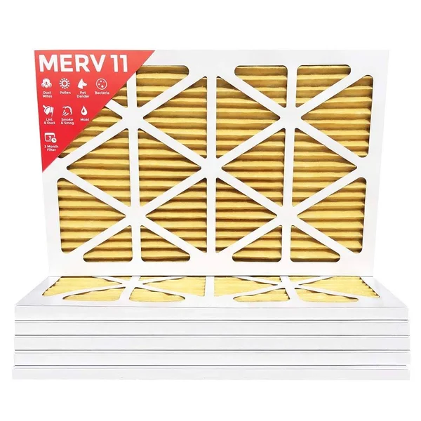 20x30x1 MERV 11 Pleated AC Furnace Air Filters. 6 Pack