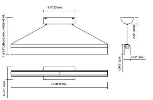 Elan Rainfall LED Pendant - Brushed Nickel - 83900