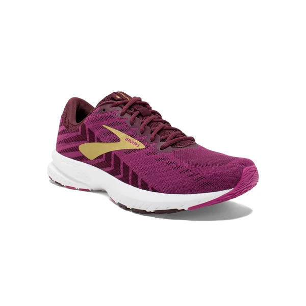 Brooks Launch 6 Running Shoe - Women's Aster/Fig/Gold, 7.5
